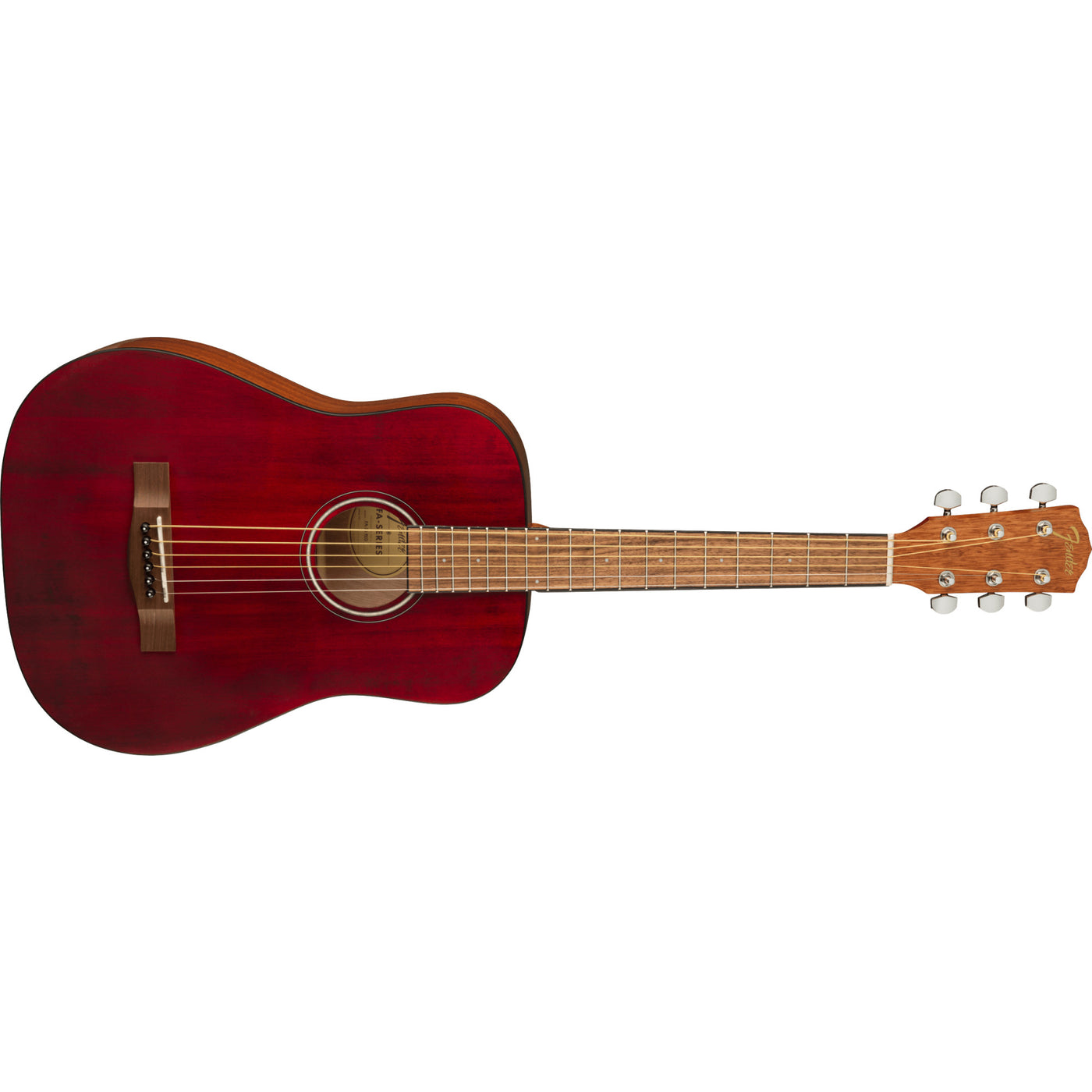 Fender FA-15 3/4 Steel Acoustic Guitar, Red (0971170170)