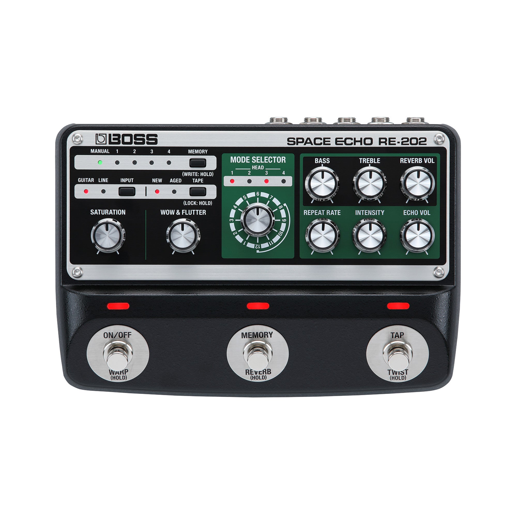 Boss RE-202 Space Echo Electric Guitar Pedal - Reverb & Delay Effects – Intersta