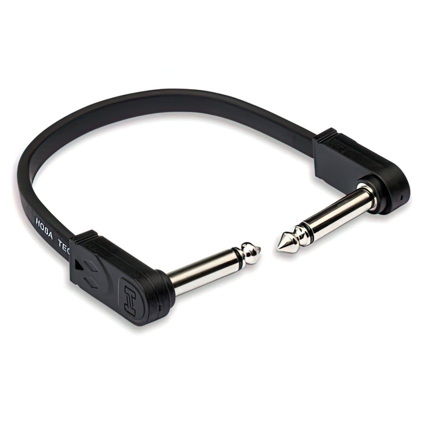 Hosa Flat Guitar Pedalboard Patch Cable, Right Angle to Right Angle, 12-Inch (CFP-112)