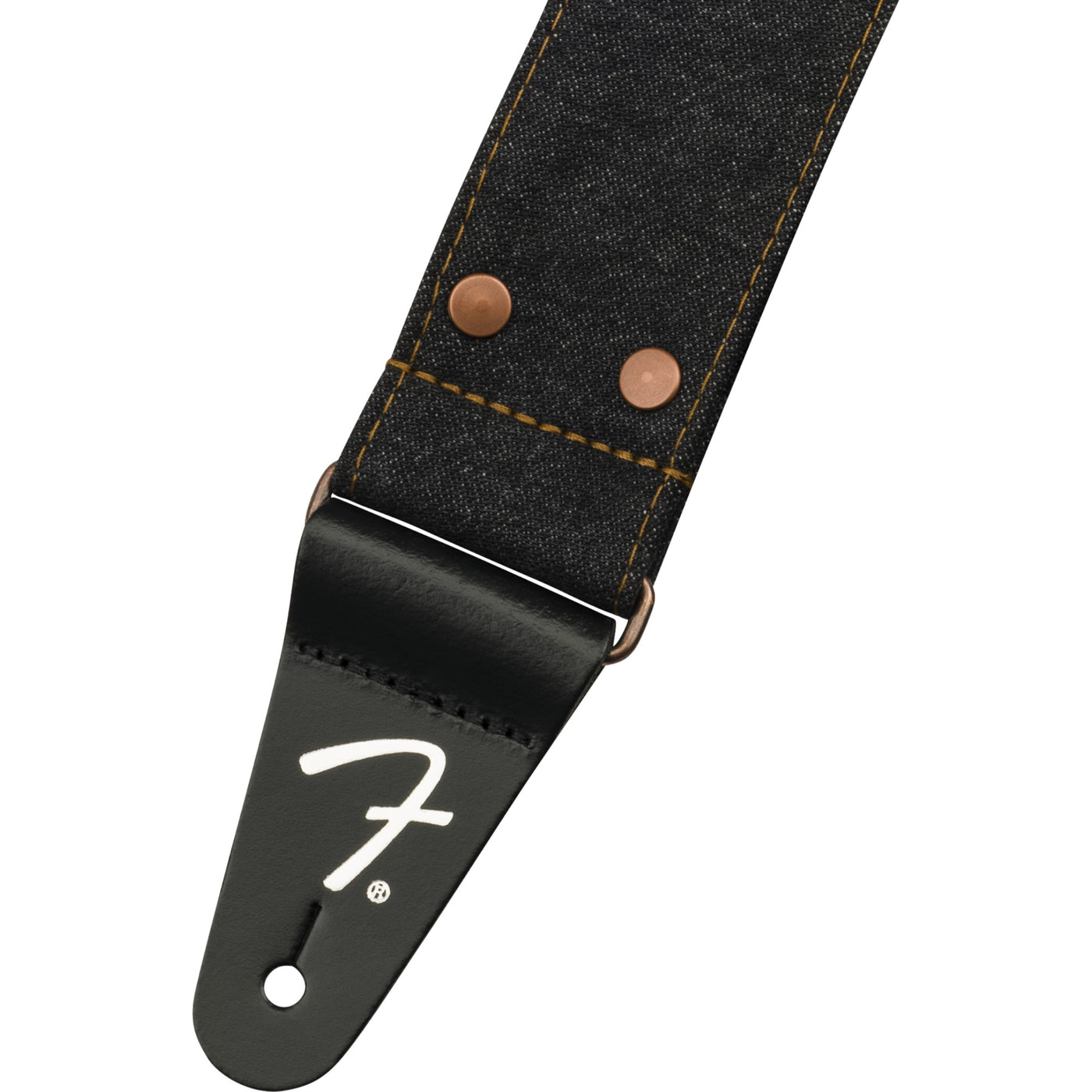 Fender x Wrangler Riveted Denim Strap, Black