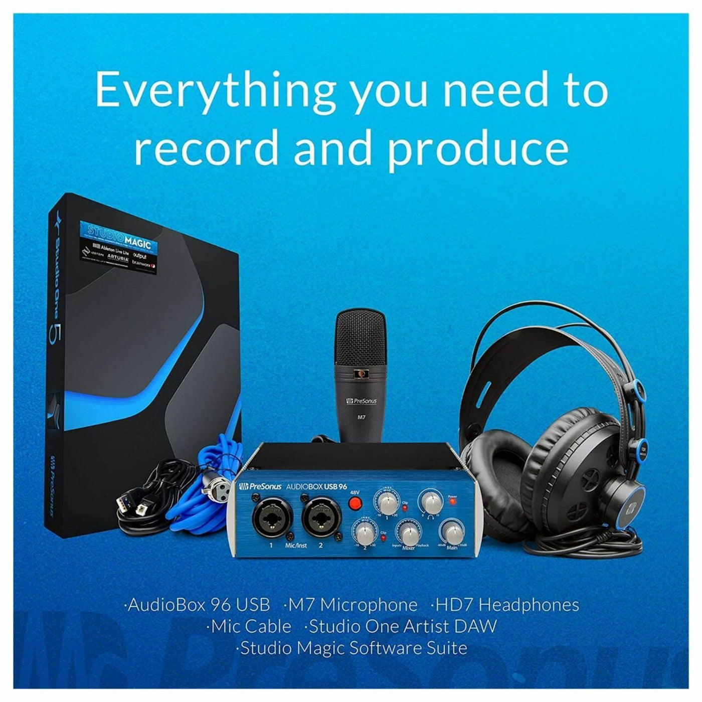 PreSonus AudioBox 96 Studio Hardware/Software Recording Kit