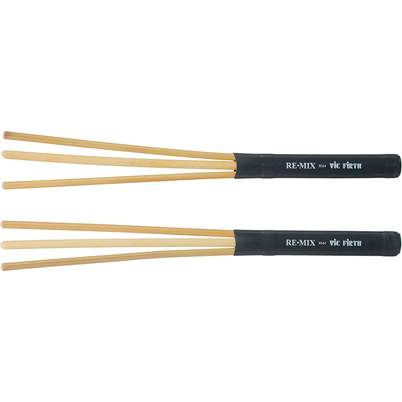 Vic Firth RM4 Re:Mix Drum Brushes, Percussion Instrument, Rattan/Birch Brush