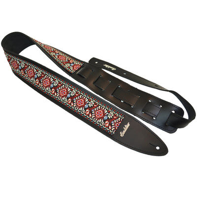 Souldier TGS0013BK02BK - Handmade Souldier Fabric Torpedo Strap for Bass, Electric, or Acoustic Guitar, Adjustable Length from 42.5" to 55" Made in the USA, Black