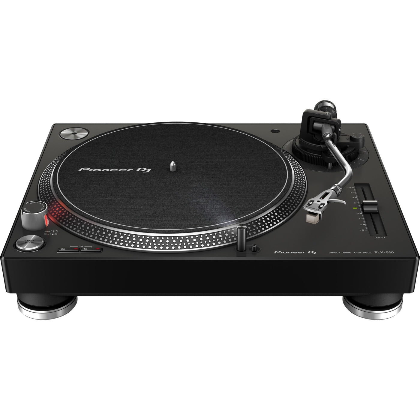 Pioneer DJ PLX-500-K Professional Direct Drive Turntable, Record Player DJ Audio Equipment, Black