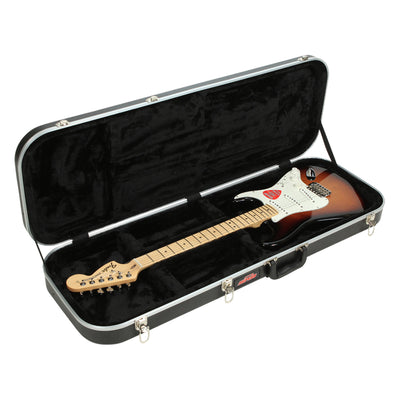SKB Cases 1SKB-6 Rectangular Hardshell Economy Case for Electric Guitars with Plush Lining, Accessory Compartment, and Full-length Neck Support