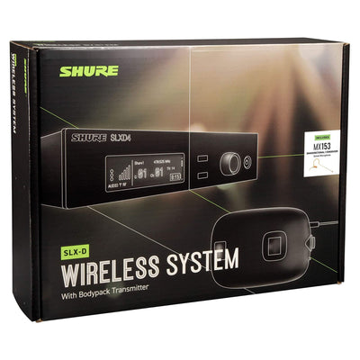 Shure SLXD14/153T Combo Wireless System with SLXD1 Bodypack Transmitter and MX153T Earset Headworn Microphone - J52 Band