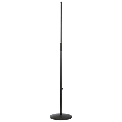 K&M Standard Round Base Microphone Stand - Black