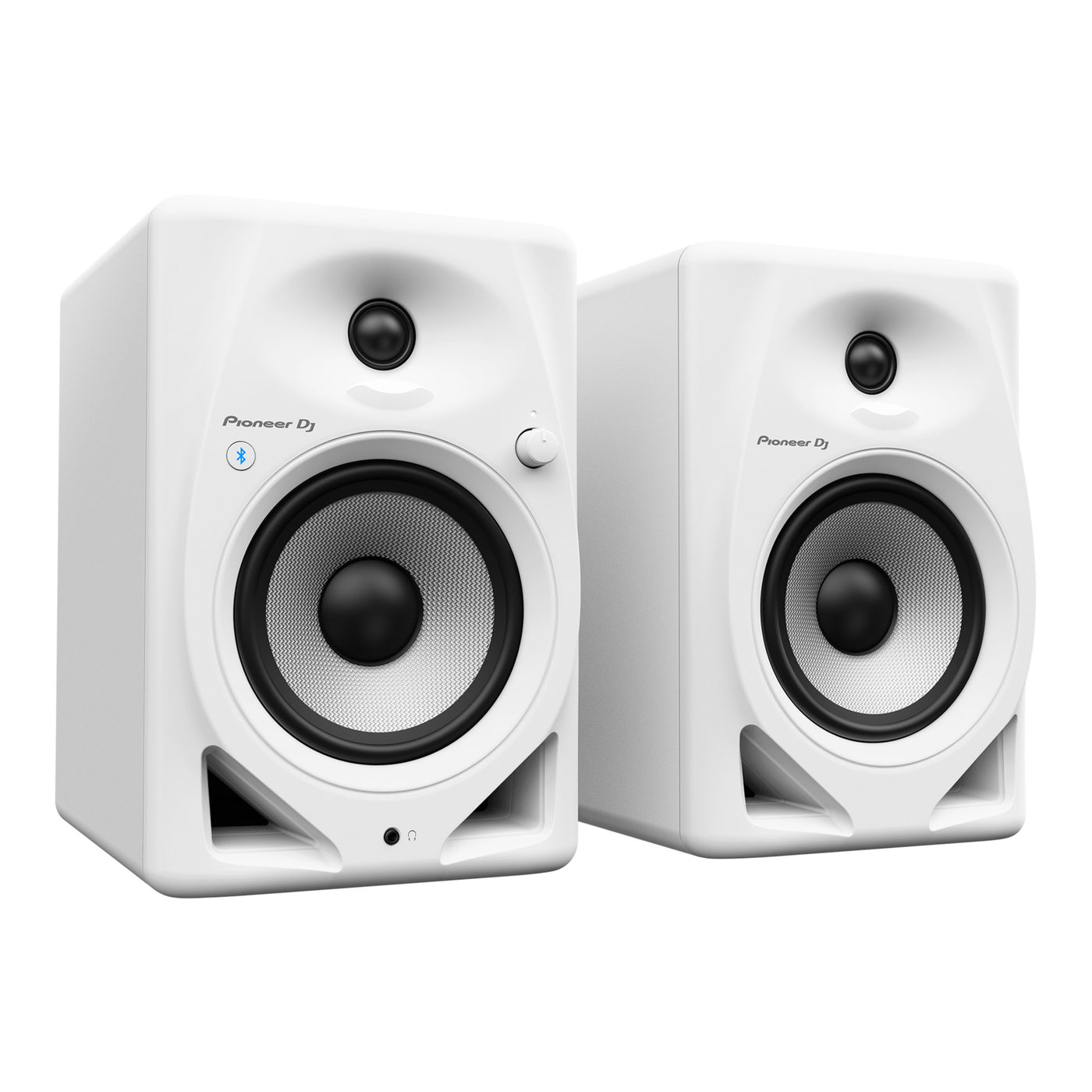 Pioneer DJ DM-50D-BT-W 5-Inch Desktop Studio Monitor System, Bluetooth Speakers, Professional Electronic Audio Equipment - White