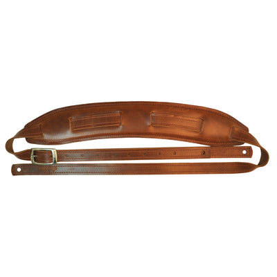 Souldier SSD0000CB02CB - Handmade Souldier Plain Saddle Strap for Bass Electric, or Acoustic Guitar, 2.5 Inches Wide and Adjustable up to 57" made in the USA, Brown