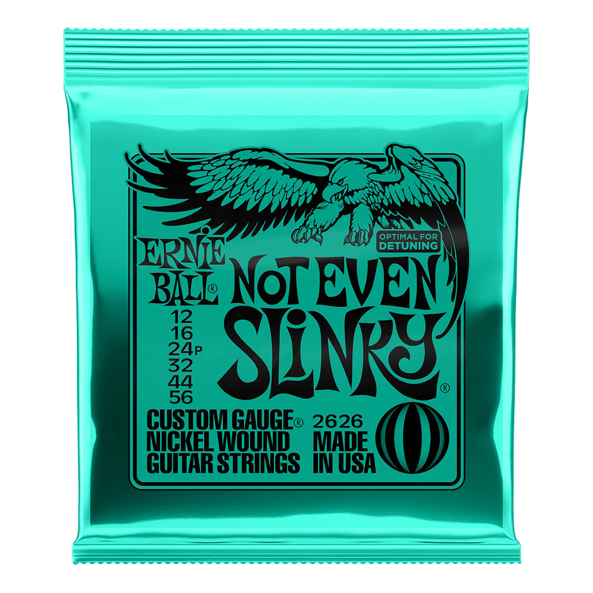 Ernie Ball Not Even Slinky Nickel Wound Electric Guitar Strings, 12-56 – Interst