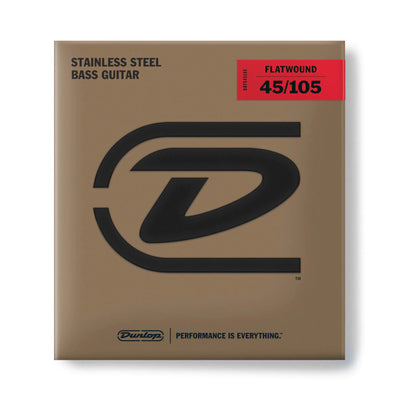 Dunlop DBFS45105 Steel Flatwound Bass Strings 45-105