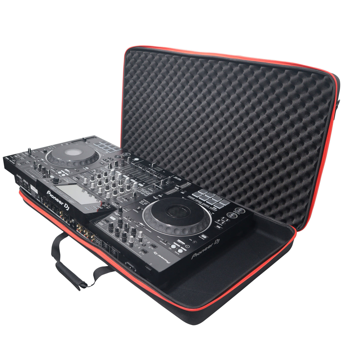 ProX XB-DJCXL ZeroG Ultra Lightweight Hard Shell DJ Controller Shoulder Strap Bag, For Rane FOUR Pioneer XDJ-XZ DDJ-SZ2, Pro Audio Equipment Storage, Extra Large Size