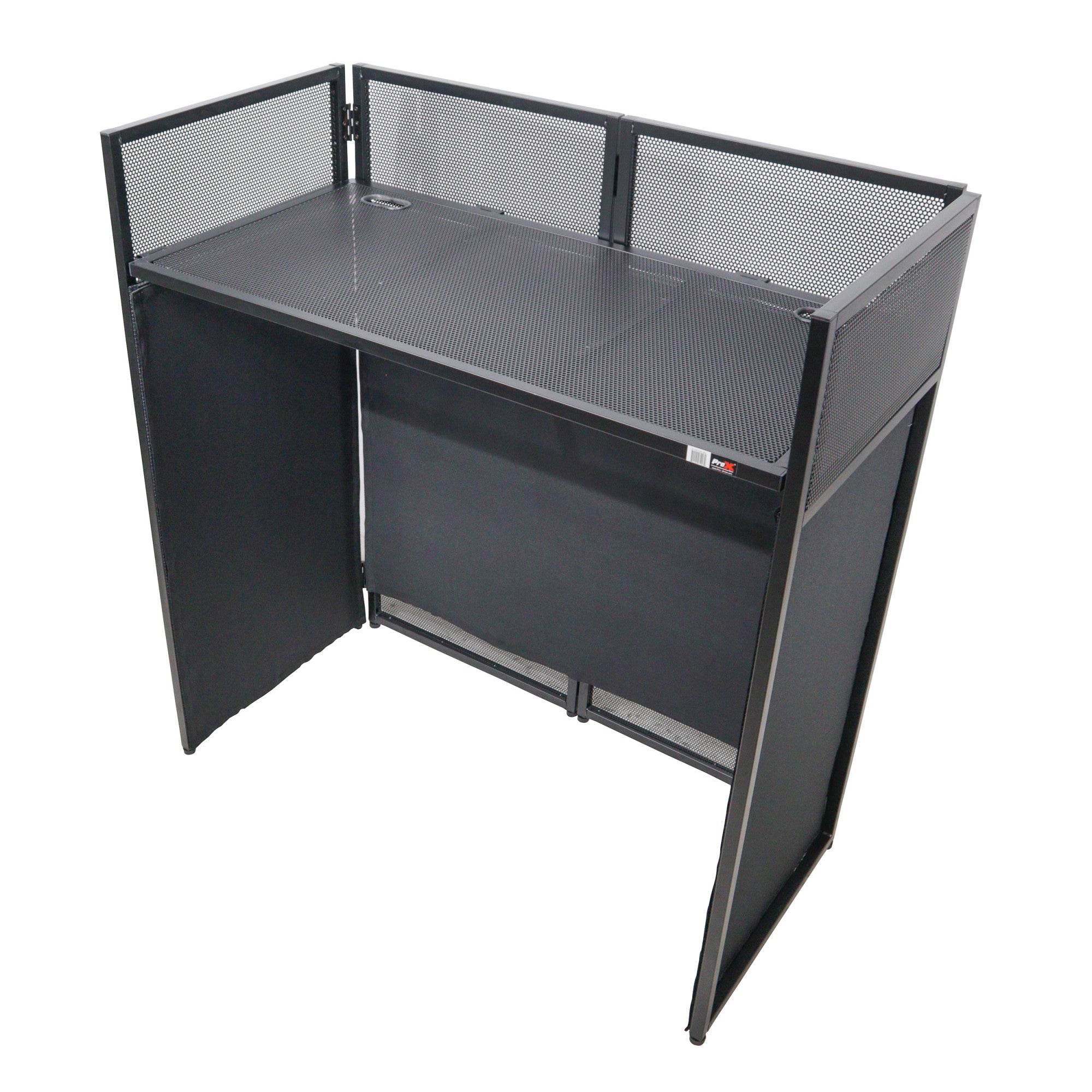 ProX XF-VISTABLMK2 VISTA DJ Booth Facade Table Station - With White/Bl – Interst