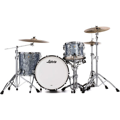 Ludwig Downbeat Classic Maple 3-Piece Shell Pack, Sky Blue Pearl (L84023AX52)
