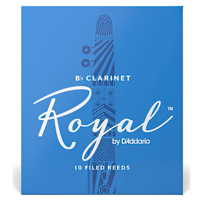 Royal by D'Addario Bb Clarinet Reeds, Strength 3, 10-Pack (RCB1030)