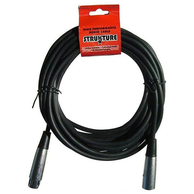 Strukture 20' XLR to XLR Microphone Cable - Black