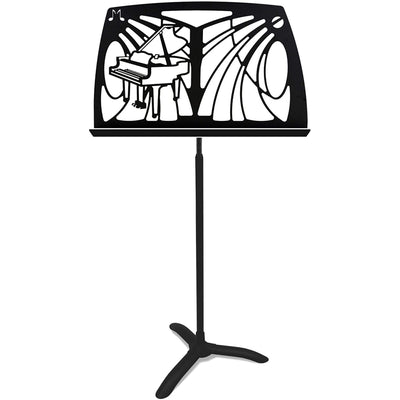 Manhasset Orchestral Noteworthy Piano Design Music Stand, Black (N1240)