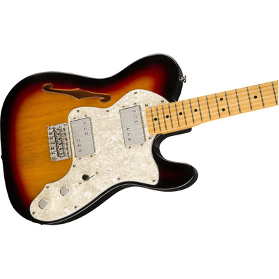 Fender Classic Vibe '70s Telecaster Thinline Electric Guitar, 3-Color Sunburst (0374070500)