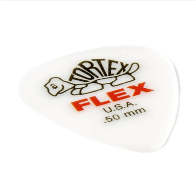 Dunlop 428P050 Tortex Flex Standard Pick .50mm- 12 Pack