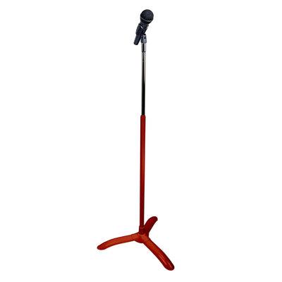 Manhasset Adjustable Height Universal Chorale Microphone Stand, Burgundy (3016BUR)