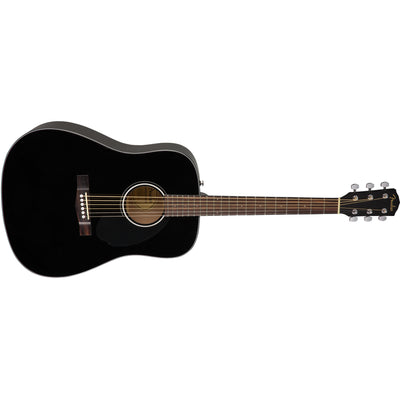 Fender CD-60S Dreadnought Acoustic Guitar, Black (0970110006)