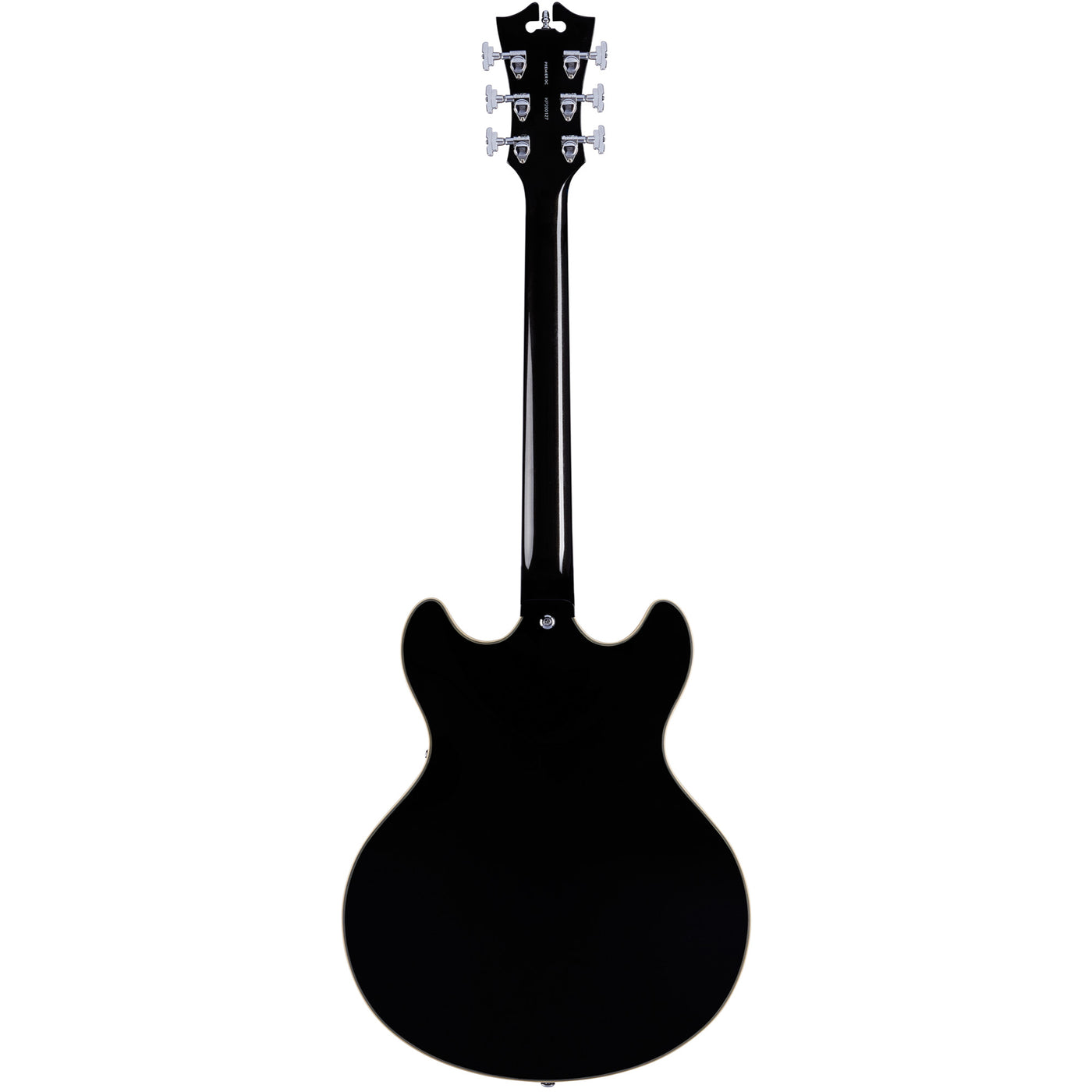 D’Angelico Premier DC Electric Guitar with Stopbar Tailpiece, Black Flake (DAPDCBLFCS)