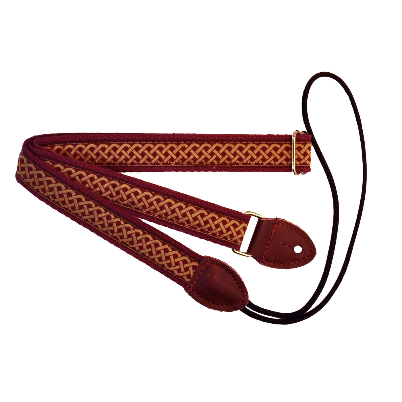 Souldier FMDA0639BD05BD - Handmade Souldier Fabric F-Style Mandolin Straps, 1 Inch Width and Adjustable Length, Burgundy