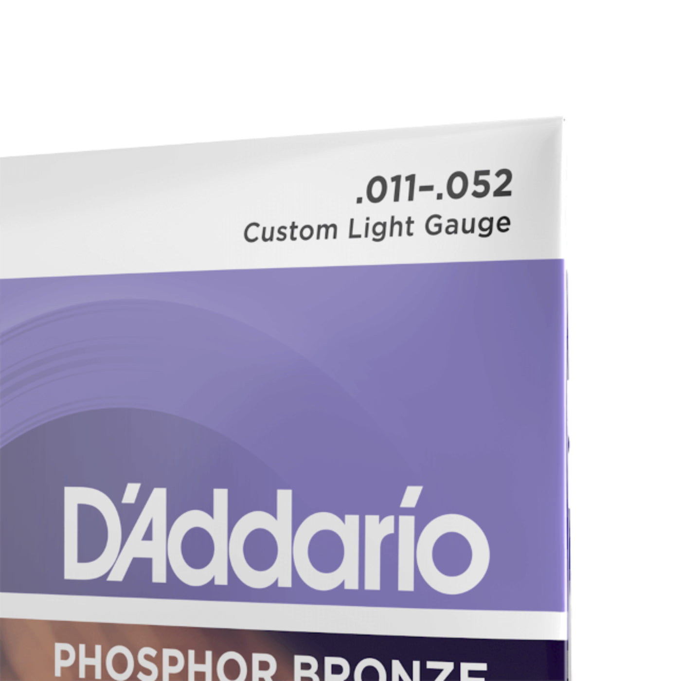 D'Addario Phosphor Bronze Acoustic Guitar Strings, Custom Light, 11-52 (EJ26)