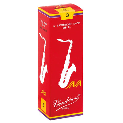 Vandoren SR273R Tenor Sax Java Red Reeds, Strength 3, Box of 5