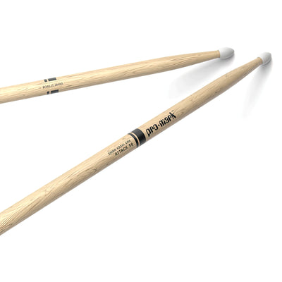 ProMark Classic Attack 5B Shira Kashi Oak Drumstick, Oval Nylon Tip (PW5BN)