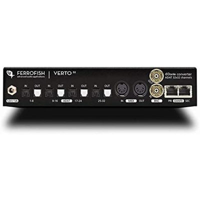 Ferrofish Verto32  Multi-Channel Analog ADAT-Dante Converter Pro Audio Interface, 32x32