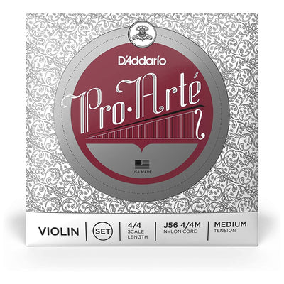 D'Addario Pro-Arté Violin String Set, 4/4 Scale, Medium Tension