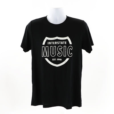 Interstate Music Fleece Short Sleeve T-Shirt - Unisex, Black, Small