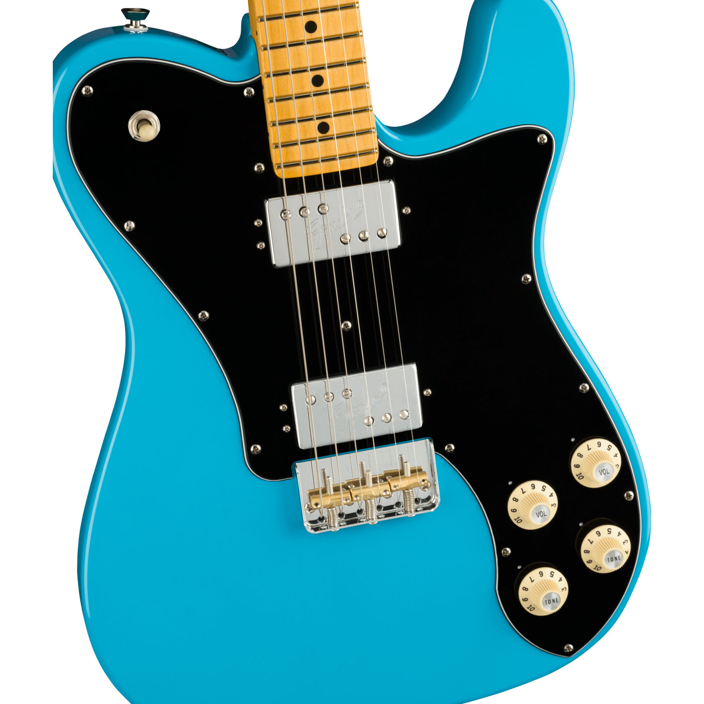 Fender American Professional ll Telecaster Deluxe Electric Guitar, Miami Blue (0113962719)