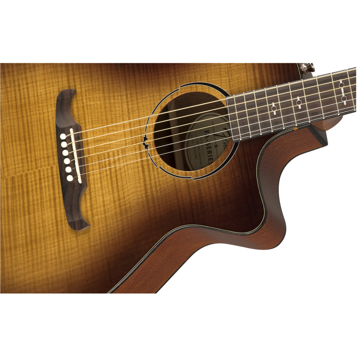 Fender FA-345CE Auditorium Acoustic-Electric Guitar, 3-Tone Tea Burst (0971343064)