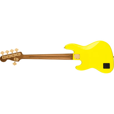 Fender MonoNeon Jazz Bass V Electric Bass, Neon Yellow (0149400386)