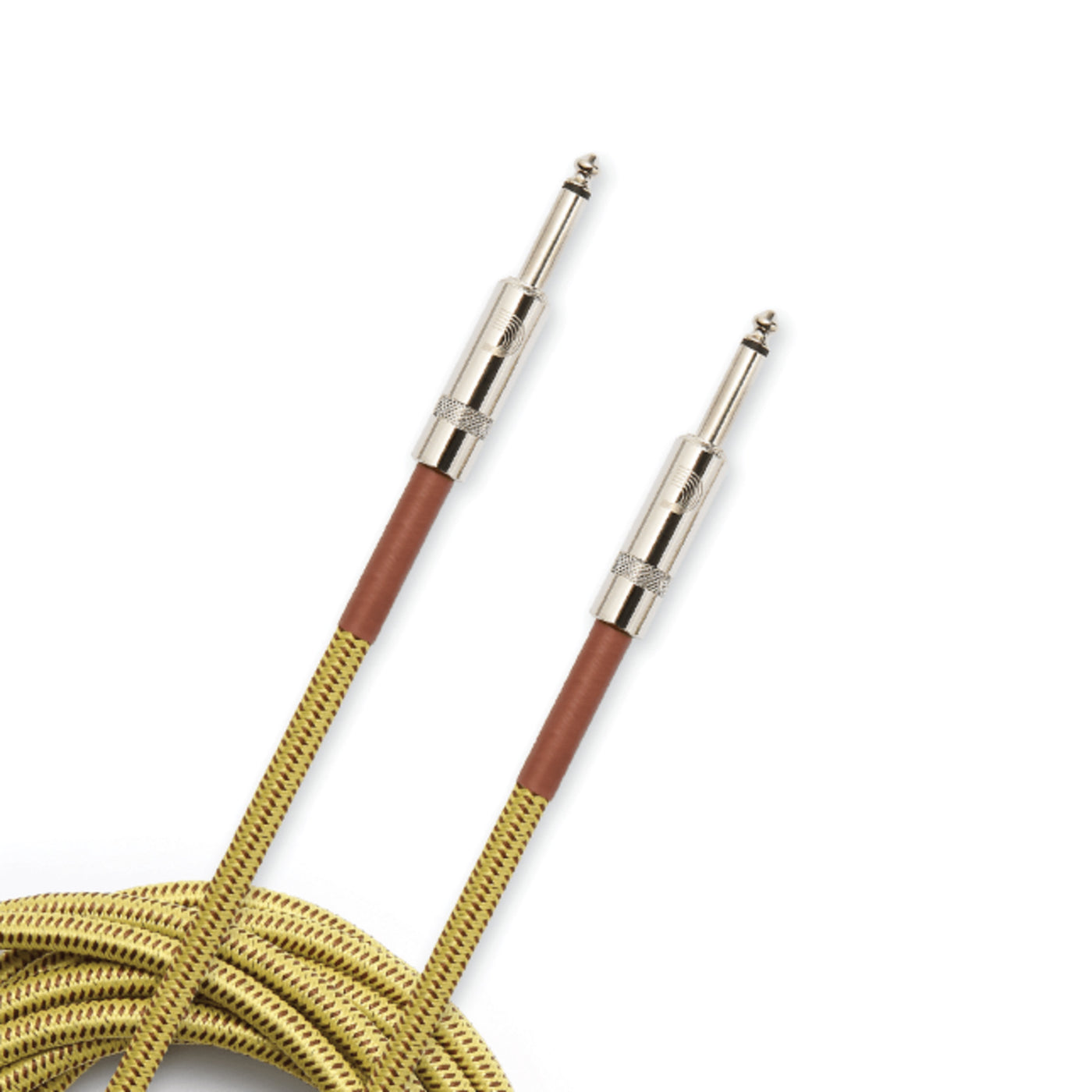 D'Addario Custom Series Braided Instrument Cable, Tweed, 20' (PW-BG-20TW)