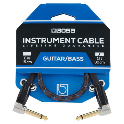 Boss BIC-PC 6" Instrument Cable, Angled/Angled 1/4" Jack
