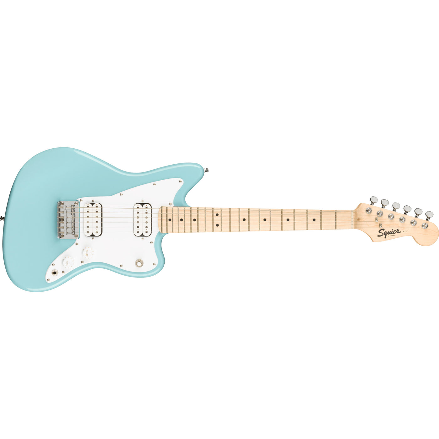 Fender Mini Jazz Master HH Electric Guitar, Daphne Blue (0370125504)