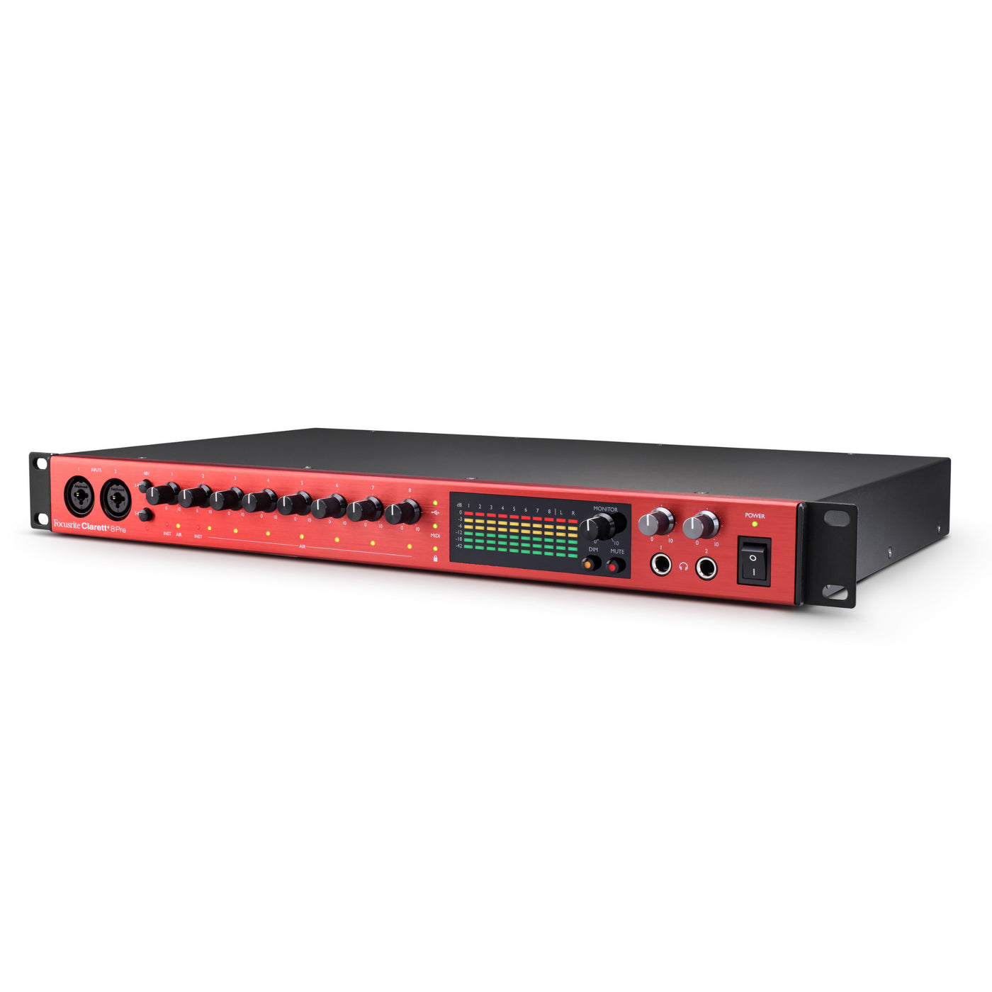 Focusrite CLARETT+8PRE 18-in, 20-out Audio Interface for PC and Mac