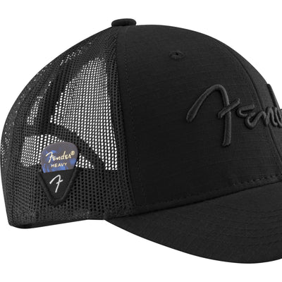 Fender Snap Back Pick Holder Hat, Black (9122421300)