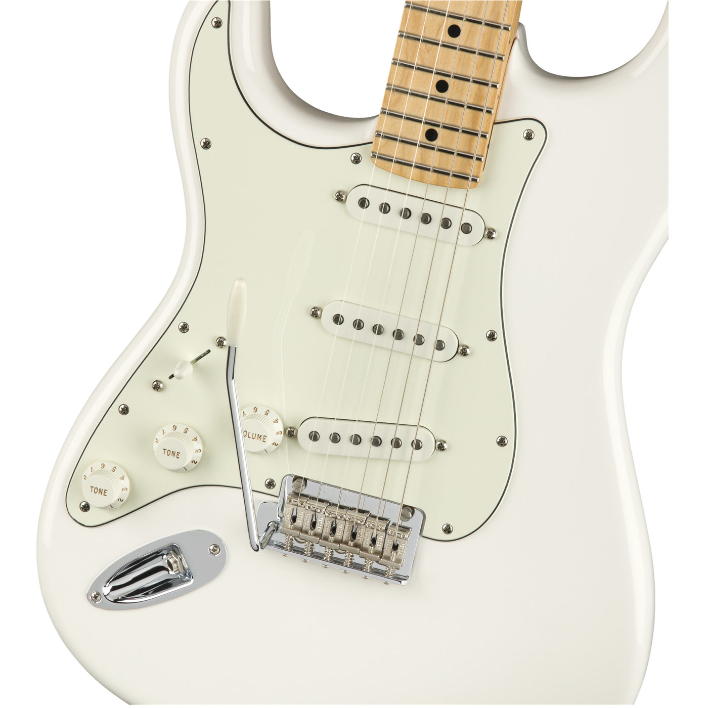 Fender Player Stratocaster Left-Handed Electric Guitar, Polar White (0144512515)