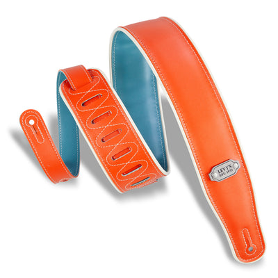 Levy's 2.75" Reversible Vinyl Strap in Orange and Teal