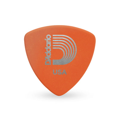D'Addario Duralin Guitar Picks, Light, 10 Pack, Wide Shape, Orange (2DOR2-10)
