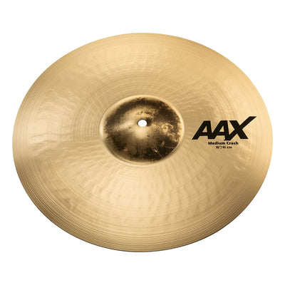 Sabian AAX 16" Medium Crash Cymbal, Brilliant Finish, Natural, (21608XCB)