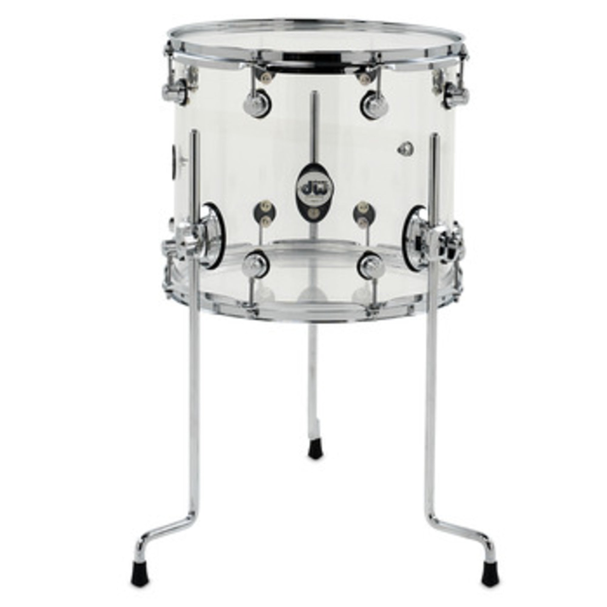 DW Design 12 x 14-inch Clear Acrylic Floor Tom with Legs – Interstate Music