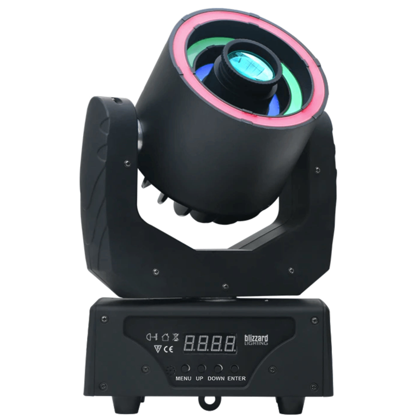 Blizzard 123890 Hypno Spot Moving Head with 30W, 9+ Colors/Gobos, and Ring Effects