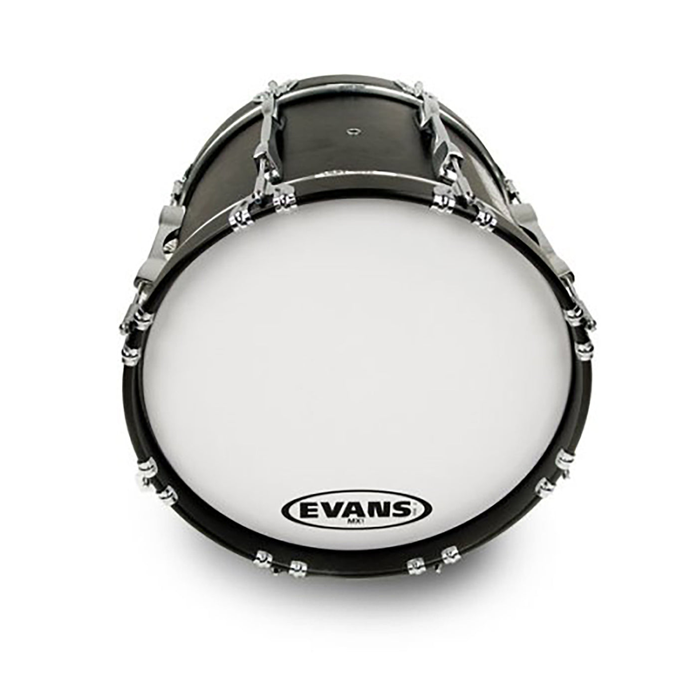 Evans MX1 White Marching Bass Drum Head, 28 Inch