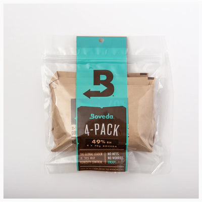 Boveda 2-Way Humidity Control Pack 49% RH, 70g 4-Pack Refill (B49-70-4P)