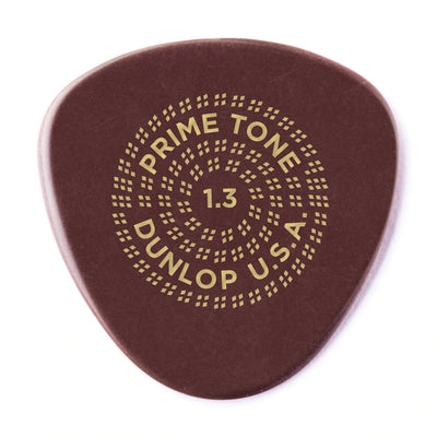 Dunlop 515P130 Primetone Semi Round Smooth Pick 1.3mm- 3 Pack